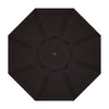 Deluxe Auto Tilt Black Aluminum 11 ft. Black Single Wind Vent Canopy Octagon O'bravia2 Patio Umbrella - UM812-09/4808 by Treasure Garden
