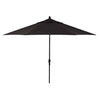Deluxe Auto Tilt Black Aluminum 11 ft. Black Single Wind Vent Canopy Octagon O'bravia2 Patio Umbrella - UM812-09/4808 by Treasure Garden
