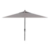 Deluxe Auto Tilt Black Aluminum 8 ft. x 10 ft. Boulder Single Wind Vent Canopy Rectangle O'bravia2 Patio Umbrella - UM8810RT-09/4820 by Treasure Garden