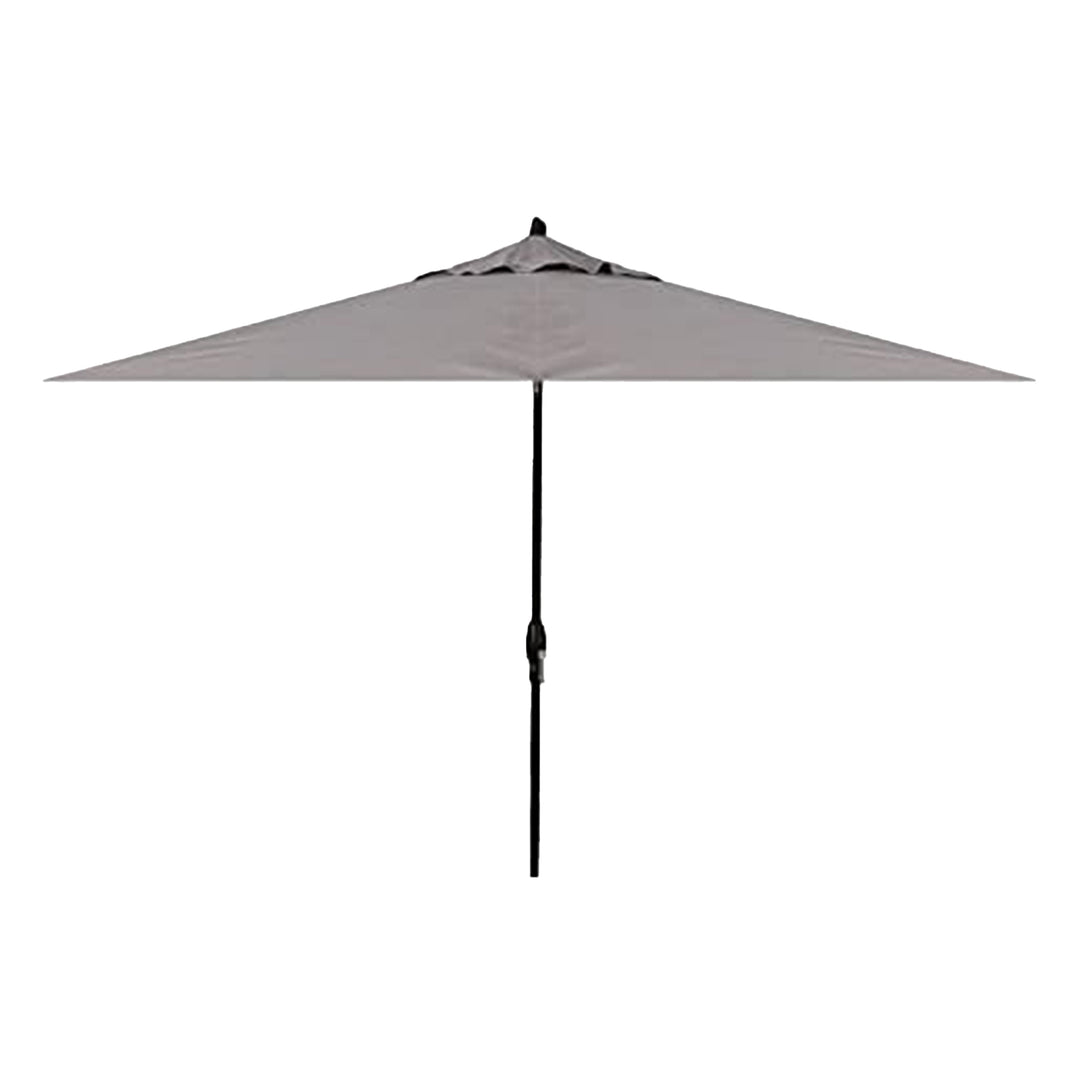 Deluxe Auto Tilt Black Aluminum 8 ft. x 10 ft. Boulder Single Wind Vent Canopy Rectangle O'bravia2 Patio Umbrella - UM8810RT-09/4820 by Treasure Garden