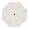 Push Button Tilt Bronze Aluminum 9 ft. Vanilla Single Wind Vent Canopy Octagon O'bravia2 Patio Umbrella - UM920-00/4853 by Treasure Garden