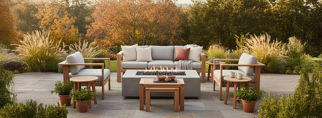 36" Square Gravity Powder Coated Steel Fire Pit - Natural Gas - Flame Sense with Spark Ignition System - Bronze Hammertone by Starfire Designs