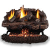 Vent-Free Gas Logs Charred Aged Split by Real Fyre