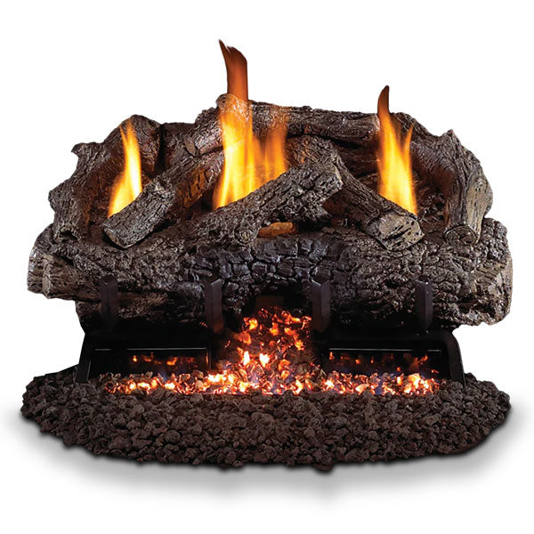 Vent-Free Gas Logs Charred Frontier Oak by Real Fyre