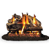 Vented Gas Logs Charred Rugged Split Oak by Real Fyre