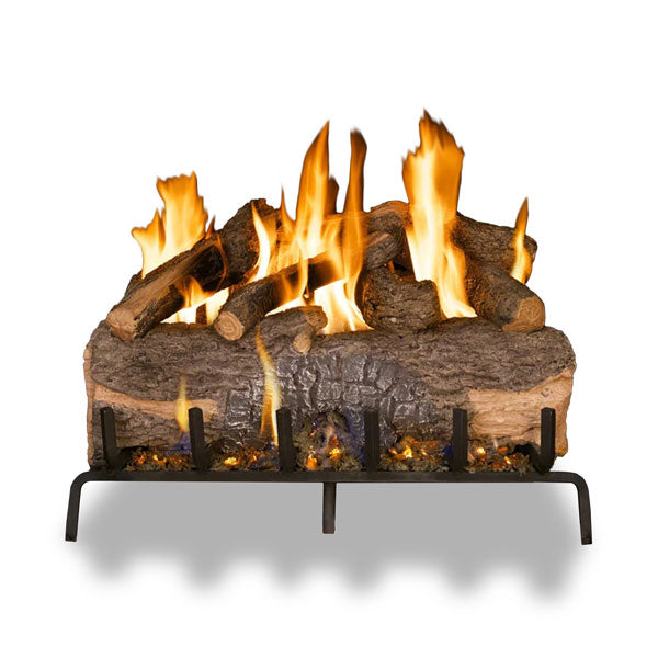 Vented Gas Logs Mountain Crest Oak by Real Fyre