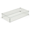 Rectangle Glass Wind Guard by HPC Fire