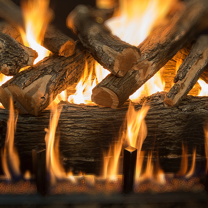 Arizona Weathered Oak Jumbo Slim Vented Gas Logs by Grand Canyon Gas Logs