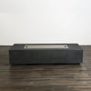 72" x 28" Rectangle Beton Concrete (GFRC) Gas Fire Pit - Graphite by Starfire Designs