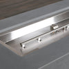 72" x 28" Rectangle Beton Concrete (GFRC) Gas Fire Pit - Natural Gray by Starfire Designs