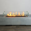 72" x 28" Rectangle Beton Concrete (GFRC) Gas Fire Pit - Natural Gray by Starfire Designs