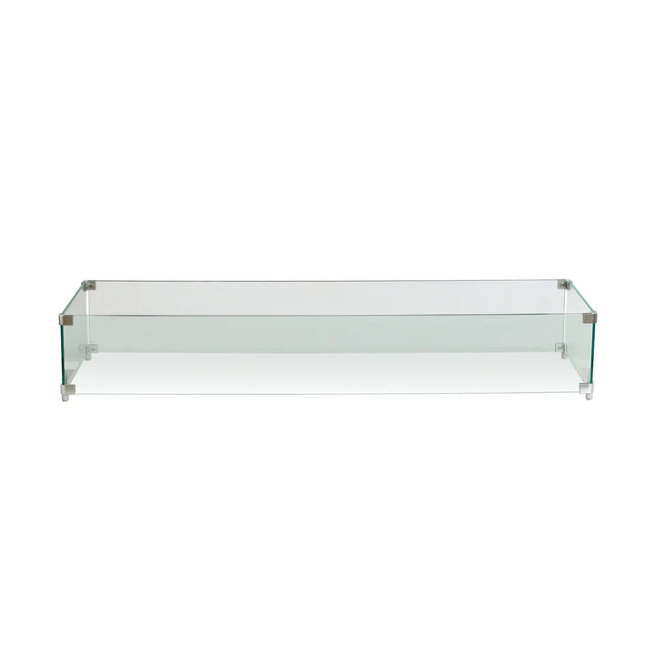 Linear Beton Glass Wind Guard by Starfire Designs