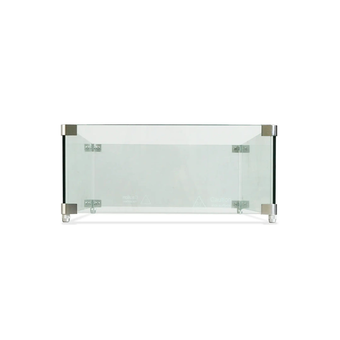 Linear Beton Glass Wind Guard by Starfire Designs