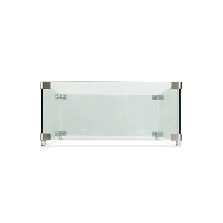 Linear Beton Glass Wind Guard by Starfire Designs