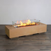 72" x 28" Rectangle Beton Concrete (GFRC) Gas Fire Pit - Sand by Starfire Designs