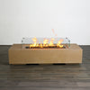 72" x 28" Rectangle Beton Concrete (GFRC) Gas Fire Pit - Sand by Starfire Designs