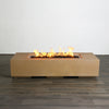 72" x 28" Rectangle Beton Concrete (GFRC) Gas Fire Pit by Starfire Designs