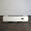 72" x 28" Rectangle Beton Concrete (GFRC) Gas Fire Pit - White by Starfire Designs