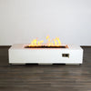 72" x 28" Rectangle Beton Concrete (GFRC) Gas Fire Pit by Starfire Designs