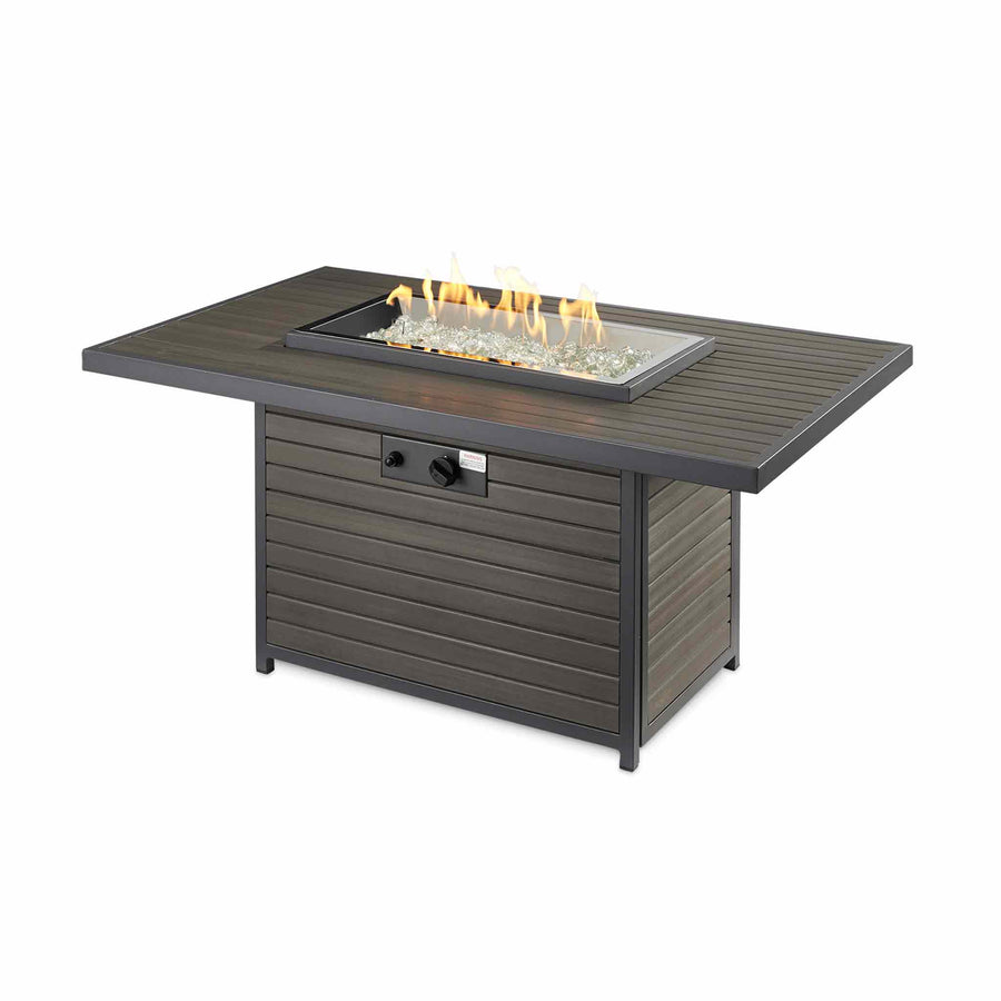 Brooks Rectangular Gas Fire Pit Table