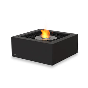 The EcoSmart Fire Base 30 Graphite ethanol fire pit comes equipped with a stainless steel burner, delivering a luxurious, smokeless flame without a wind guard. Its sleek, graphite-colored concrete base provides durability and elegance, making it ideal for modern patios, backyard lounges, and commercial fire feature areas.