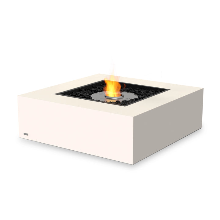 The EcoSmart Fire Base 40 Bone Ethanol Fire Pit with a stainless steel burner delivers a clean, eco-friendly flame without smoke or harmful emissions. Featuring a contemporary bone-white concrete base, this fire pit is a stylish centerpiece for modern patios, backyards, and outdoor seating spaces.