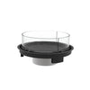 Top-down view of the EcoSmart Fire AB8 black burner cover, precisely designed for safety and protection. This accessory helps maintain the burner’s performance by preventing dirt and moisture accumulation, making it an essential fire pit accessory