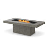 This EcoSmart Fire Gin 90 (Dining) Natural fire table features a stainless steel burner, providing a sleek, rust-resistant design perfect for outdoor use. Built from heavy-duty concrete, this gas fire pit is both functional and aesthetically pleasing, ideal for luxury patio settings and commercial use.