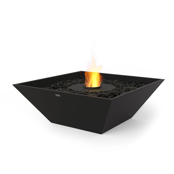 The EcoSmart Fire Nova 850 Graphite Fire Pit showcases a dark graphite finish with a striking black burner, offering a bold and elegant touch to any backyard fire pit setup. This large fire pit is ideal for modern outdoor spaces, providing a stunning flame display with durable construction for year-round use.