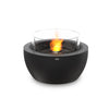 The EcoSmart Fire Pod 30 in graphite finish with a stainless steel burner delivers modern elegance and eco-friendly flames. This ethanol fire pit features a round concrete structure with a durable stainless steel burner for long-lasting outdoor use. Ideal for upscale patios and outdoor lounges, it provides both warmth and sophistication in any contemporary outdoor setting.