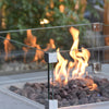 Elementi Manhattan Fire Table Glass Wind Guard