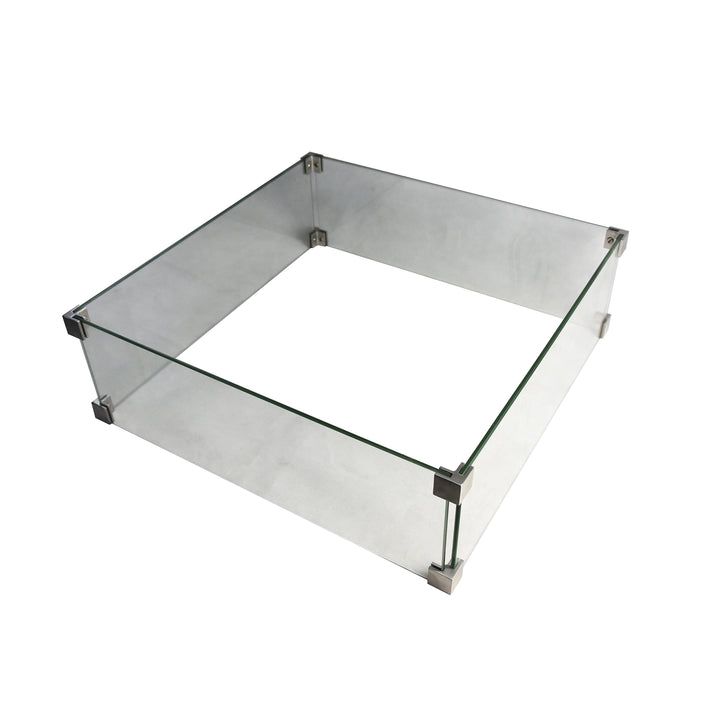 Elementi Manhattan Fire Table Glass Wind Guard