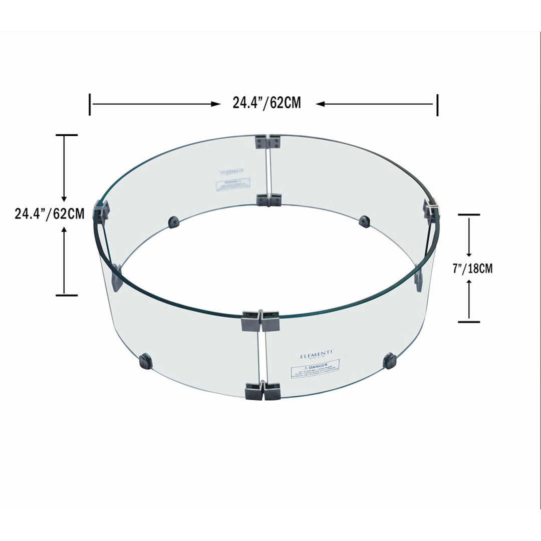 Elementi Metropolis & Columbia Glass Wind Guard