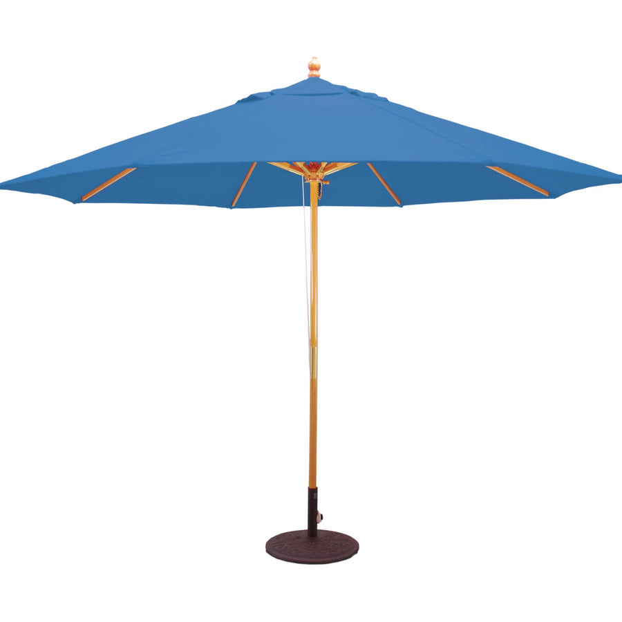 Galtech 183 11' 4-Pulley Light Wood Umbrella