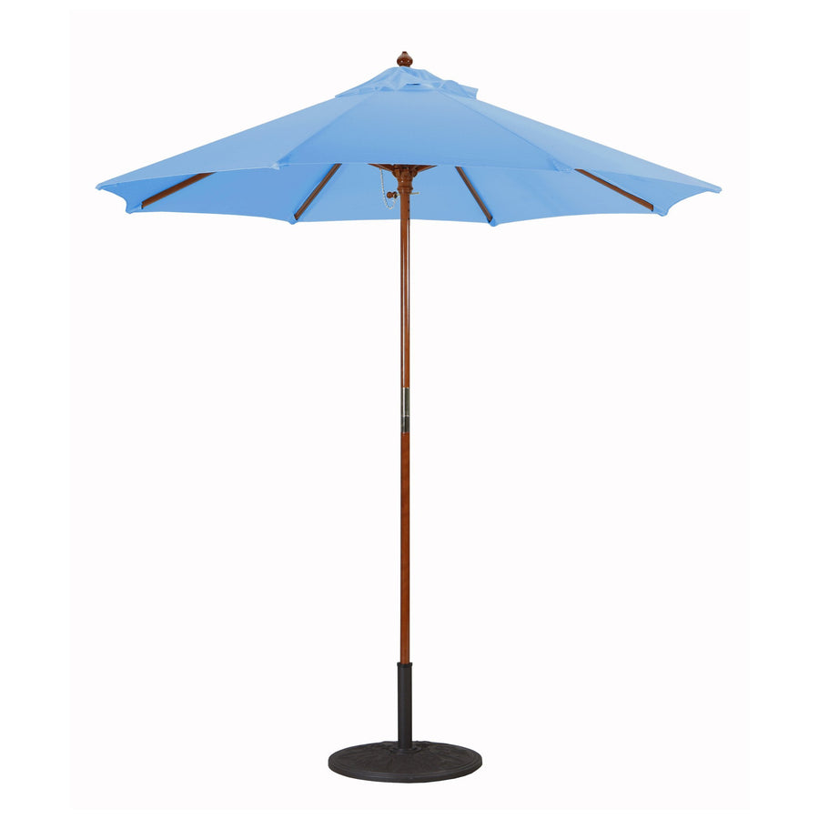 Galtech 221 7.5' Manual Lift Dark Wood Umbrella