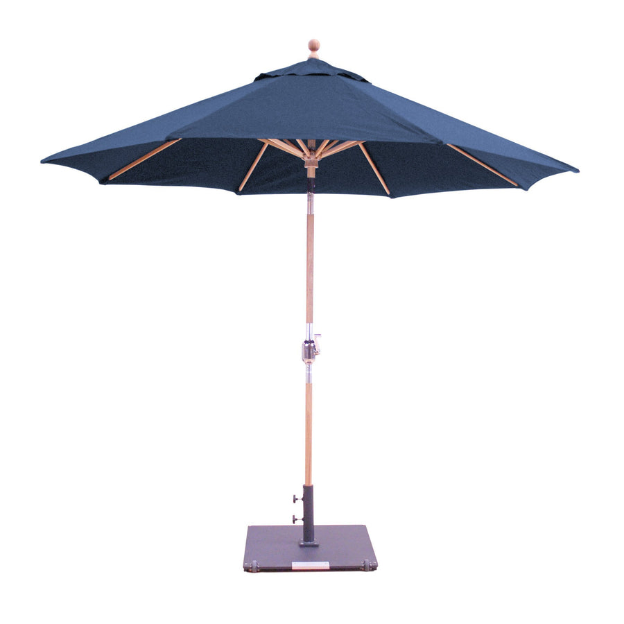 Galtech 537TK 9' Teak Rotational Tilt Umbrella
