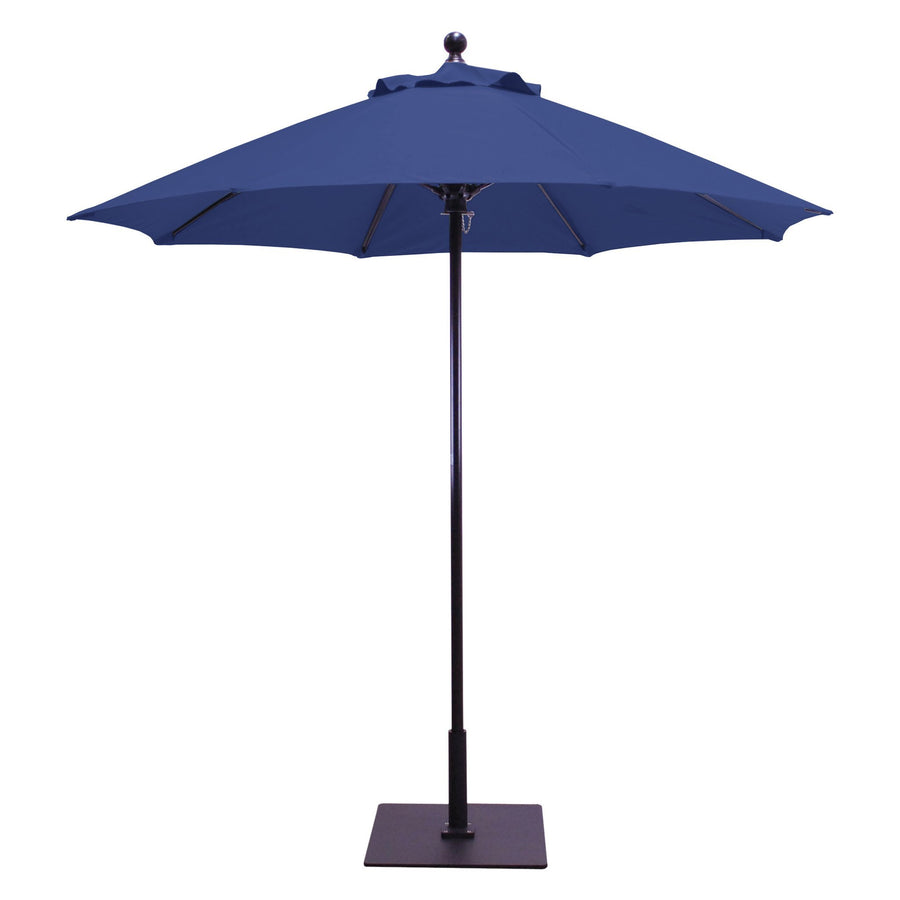 Galtech 725 7.5' Commercial Manual Lift Umbrella - Black