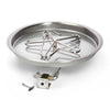 Round Drop-In Ignition Fire Pit Burner Kit Match Lit by HPC Fire