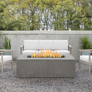 Jensen Co. Harvey Casual Rectangle Gas Fire Pit Table
