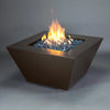 Mill 40" W Bronze Hammertone Square Steel Match Lit Propane/Natural Gas Fire Pit - SD-FP-MILL-404024-LPT-BZNH-ML by Starfire Designs