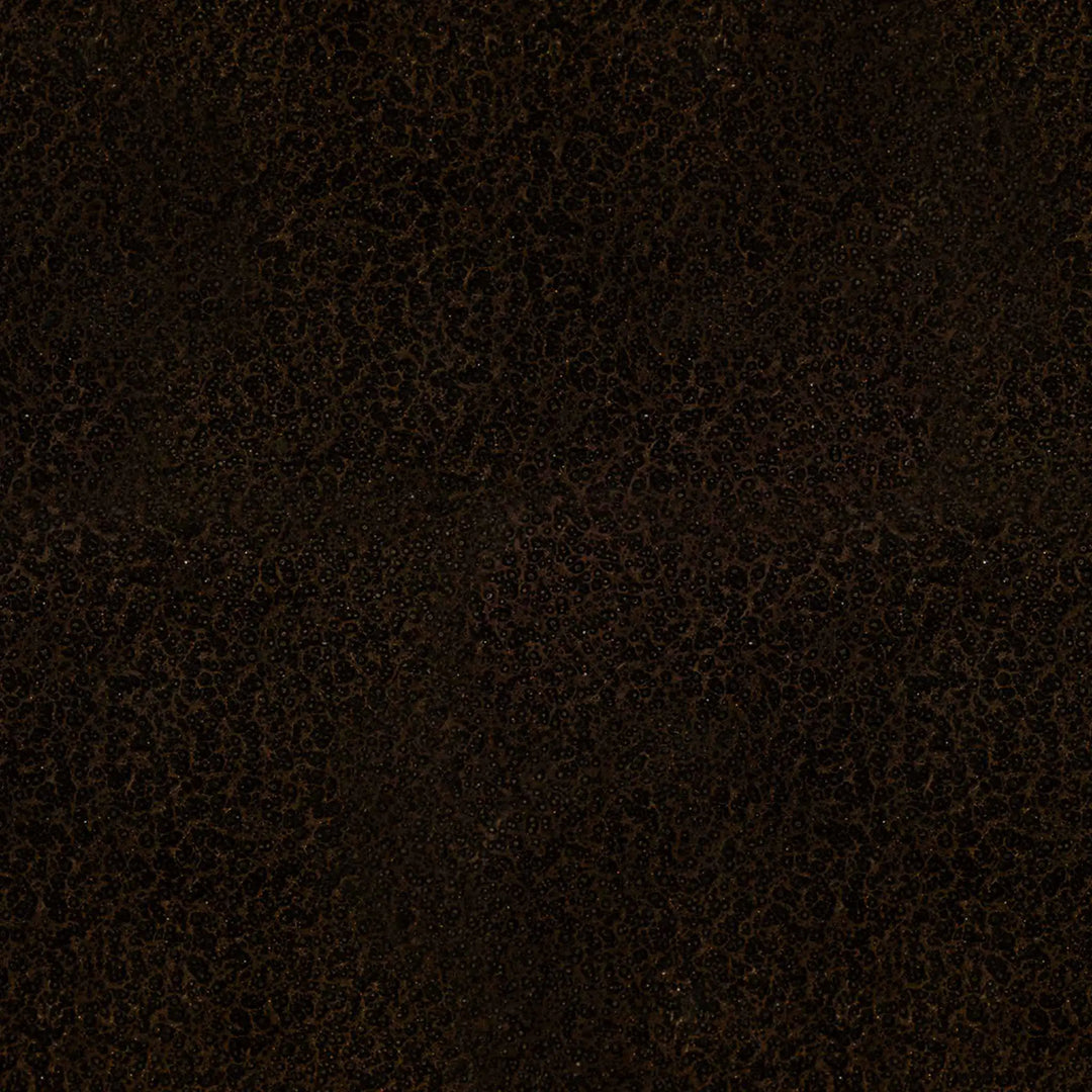 texture swatch of copper vein finish on mill 40-inch square steel gas fire pit