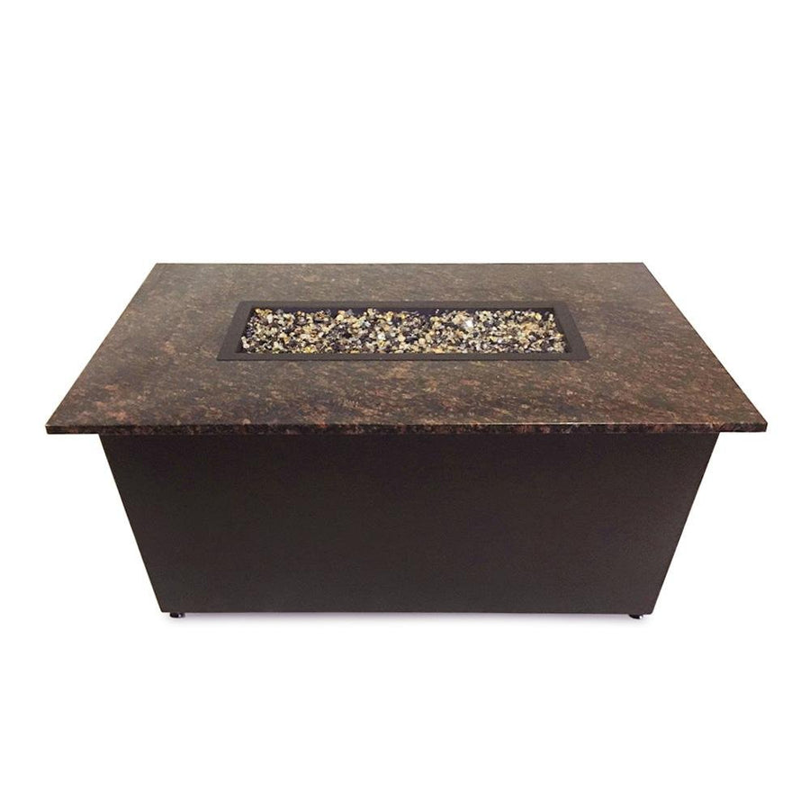 Monaco Fire Table with Brown Granite Top