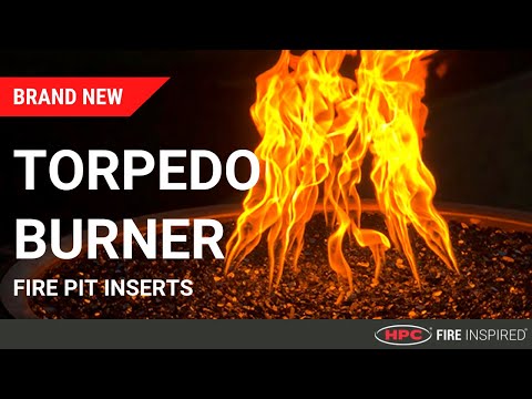 Rectangle Drop-In Torpedo Fire Pit H-Burner Kit by HPC Fire