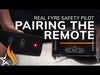 Thumbnail image for the video titled “How To Pair the Safety Pilot Remote and Receiver (by Real Fyre)” featuring a Real Fyre remote control and receiver setup, guiding viewers through easy step-by-step pairing instructions for reliable fireplace operation.