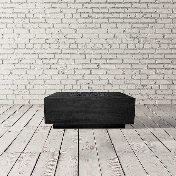 Prism Hardscapes Tavola 3 Gas Fire Pit Natural Gas / Ebony Starfire