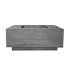 The Prism Hardscapes Tavola 42 Gas Fire Pit in a contemporary pewter finish provides a polished, sleek look for outdoor living areas. The cool gray tones and smooth texture make this rectangular fire pit an ideal addition to patios and modern outdoor settings. It creates a cozy ambiance while adding a touch of elegance to your outdoor space