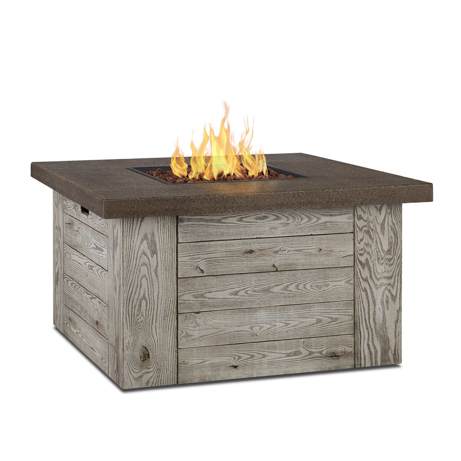 Real Flame Forest Ridge Gas Fire Table in Weathered Gray