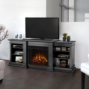Real Flame Fresno Entertainment Center with Electric Fireplace