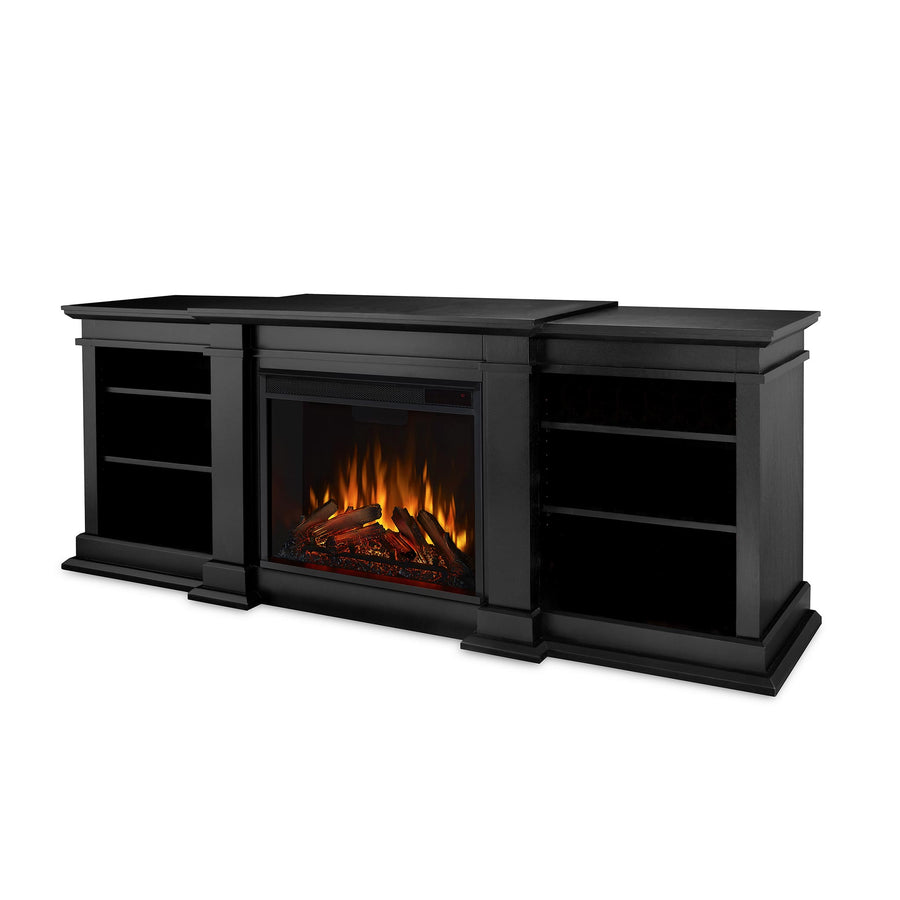 Real Flame Fresno Entertainment Center with Electric Fireplace