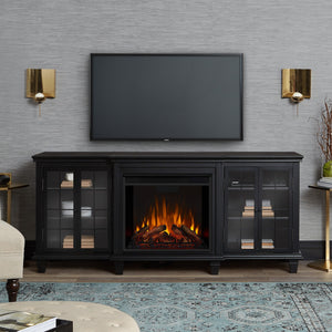 Real Flame Marlowe Entertainment Center with Electric Fireplace